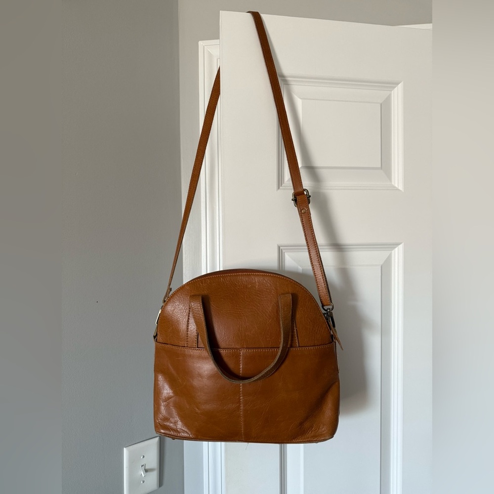 JOYN leather purse half moon crossbody bag